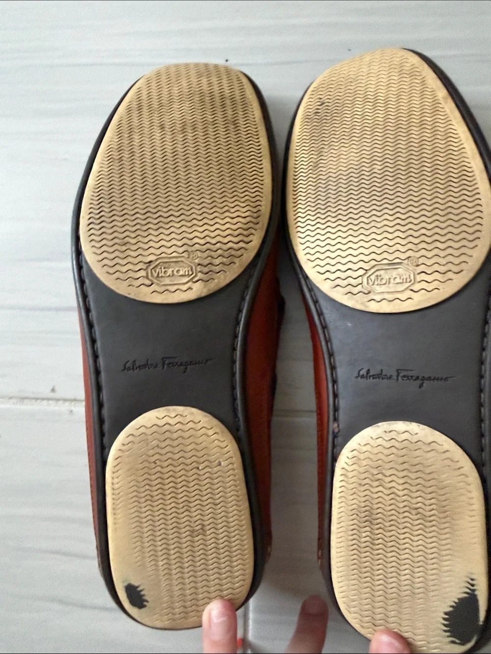Salvatore Ferragamo Leather Boat Shoes